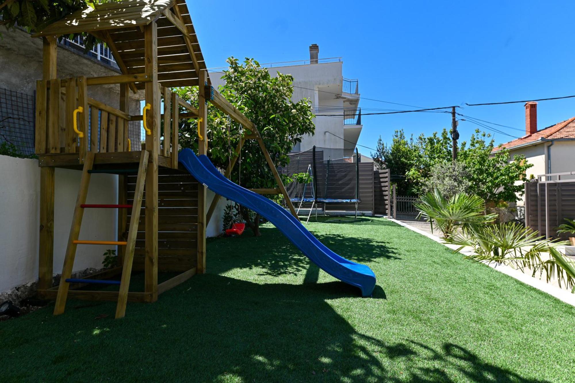 Villa Costa Blu With Pool By The Sea Трогир Экстерьер фото
